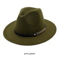 Miniatyrbild 4 av 5: Lätt och bärbar Trilby-hatt Håll dig på modet på farten Olive