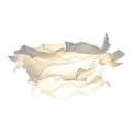 Miniatyrbild 4 av 5: Pappersförstärkare Skärm Takhänge ätt Cover Blomma ampshade White M