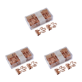 Miniatyrbild 5 av 5: 1/2/3/5 12 st Klipppapper med lätthet - metallpärmklämmor för Cactus - Rose gold 3PCS