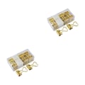 Miniatyrbild 3 av 5: 1/2/3/5 12 st Klipppapper med lätthet - metallpärmklämmor för Love - Gold 2PCS