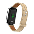 Miniatyrbillede 4 af 5: Abrikos Abrikos Dobbelt Stud Læder Urrem kompatibel med Xiaomi Mi Band 7 Pro
