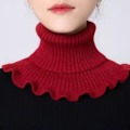 Miniatyrbilde 2 av 4: Dame falsk krage Avtakbar halv Cervical Support Varmende Singe yellow