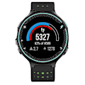 Miniatyrbillede 2 af 3: Sort Grøn Sort Grøn kompatibel med Garmin kompatibel med erunner 235 Tofarvet Urrem