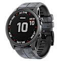 Miniatyrbilde 1 av 4: Grå Grå Kamuflasje Silikon Klokkereim kompatibel med Garmin Fenix 7x