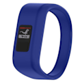 Miniatyrbilde 1 av 5: Blå silikonarmbånd kompatibelt med Garmin Vivofit Jr, Størrelse: Small