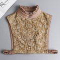 Miniatyrbilde 1 av 5: Dame falsk krage Avtakbar halv Blonde Vinter Multifunksjon Temperament lace (Champagne)