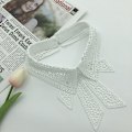 Miniatyrbilde 1 av 5: Dame falsk krage Avtakbar halv Hvit Matchende Avtakbar Conventional White