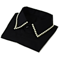 Miniatyrbilde 1 av 5: Dame falsk krage Avtakbar halv skjorte Genser Decora Pearl trim