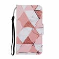 Etui til iPhone 13 Pro marmor malt 3D preget lommebok med kortholder flip lommebok med kortholder