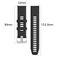 Miniatyrbillede 5 af 5: Sort Sort Silikone Urrem kompatibel med Garmin kompatibel med erunner 955 / 255 / 745