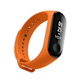 Pikkukuva 2 / 4: Oranssi silikoninen ranneke, yhteensopiva Xiaomi Mi Band 3:n kanssa