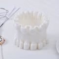 Miniatyrbilde 1 av 5: Dame falsk krage Avtakbar halv Cashmere Treøre Liten White Average size