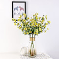 Miniatyrbilde 5 av 5: 1 stk. Kunstig liten prestekrage falsk blomst blader hjem bryllup kaffebar dekor Pink