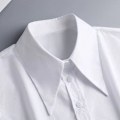 Miniatyrbilde 3 av 5: Dame falsk krage Avtakbar halv Avtakbar All-Match dress Black square collar