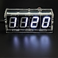 Miniatyrbild 3 av 5: DIY 4-siffrig LED Elektronisk Klocka Kit Temperatur Ljuskontroll Version Red without Case