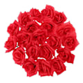 Miniatyrbilde 3 av 3: 60 stk. Kunstig Bøyd Kant Rose Blomst Håndverk Hjem Bryllup Julebord Dekorasjon (Rød)