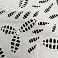 Miniatyrbilde 3 av 5: Dame falsk krage Avtakbar halv Brodert DIY Blonder Acces White White