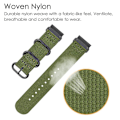 Miniatyrbillede 4 af 5: Sort Sort Nylon Urrem kompatibel med Garmin Fenix 7