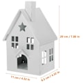 Miniatyrbilde 3 av 3: Tealightholder formet som hus - Jernkunstdekor