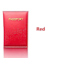 Miniatyrbilde 1 av 4: PU-Lær Stempling Pass Passholder | PU-Lær Billett ID-Holder - PU Red