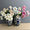 Miniatyrbillede 2 af 6: Højkvalitets PU Brun Tulipan Flap Blomst til Bryllupsdekoration i Hjemmet PU open tulip pure white