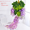 Pikkukuva 4 / 11: Keinotekoinen riippuva wisteria-rottinkikoriste - Salattu kukkaköynnös kauppakeskuksiin Matches the image 110cm