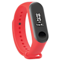 Miniatyrbillede 5 af 5: Rød silikone urrem kompatibel med Xiaomi Mi Band 3