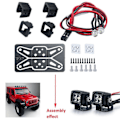 Pikkukuva 5 / 5: Modifioidut ajovalot kohdevalot auton kattovalot puskurin valot AXIAL SCX10 TRX4 TRX6 1/10 RC Crawl -autoihin