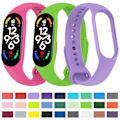 Miniatyrbillede 5 af 5: Pink Pink Silikone Urrem kompatibel med Xiaomi Mi Band 7 kompatibel med Xiaomi Mi Band 7 / 7nfc / 6 / 6 Nfc / 5 / 5 Nfc / Amazfit Band 5
