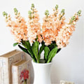 Miniatyrbillede 4 af 4: 1 stk. Kunstig Blomst Livagtig Boligdekoration DIY Falsk Violet Blomstergren Fotograferingsrekvisit til Bryllup White