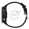 Miniatyrbilde 5 av 5: Svart Svart Myk Silikon Klokkereim kompatibel med Huawei Watch Gt Runner