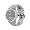 Miniatyrbillede 2 af 5: Grå Grå Officiel Tekstur Urrem kompatibel med Garmin Fenix 6 22mm