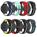 Miniatyrbillede 4 af 5: Sort Hvid Sort Hvid Silikone Urrem kompatibel med Garmin Approach S20 kompatibel med Garmin Approach S20