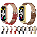 Miniatyrbild 3 av 3: Blå Silver Blå Silver Mikrofiberläder Klockarmband kompatibelt med Xiaomi Mi Band 7 / 7 NFC kompatibelt med Xiaomi Mi Band 7 / 7 NFC