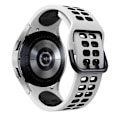 Miniatyrbillede 2 af 5: Hvid Sort Hvid Sort Silikone Urrem kompatibel med Samsung Galaxy Watch 4 44mm