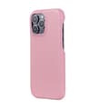Etui til iPhone 16 Pro, pink, småstenet, almindelig lædertekstur