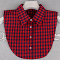 Miniatyrbilde 2 av 5: Løs krage for kvinner, avtakbar - Barn Vår, Høst og Vinter Blue striped pointed collar