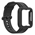 Miniatyrbillede 2 af 5: Sort Sort Silikone Urrem kompatibel med Xiaomi Mi Watch Lite kompatibel med Xiaomi Mi Watch Lite