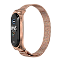 Miniatyrbillede 2 af 4: Rosaguld Rosaguld kompatibel med Xiaomi Mi Band 6 / 5 / 4 / 3 Rustfrit stål urrem
