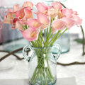 Miniatyrbillede 2 af 5: 1 Gren Kunstig Blomst Calla Lily Brudebuket Hjem Bryllupsfest Dekoration Red-Yellow*