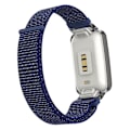 Miniatyrbilde 4 av 5: Indigo Blue PC-deksel + Nylon Loop-stropp kompatibel med Xiaomi Mi Band 7 Pro