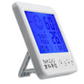 Miniatyrbillede 4 af 5: Digitalt Bord Termo-hygrometer Vækkeur LCD Skærm Temperatur Fugtighed White