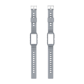 Miniatyrbillede 4 af 5: Grå Grå Silikone One Body Armor Urrem kompatibel med Fitbit Charge 4 kompatibel med Fitbit Charge 4