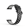 Miniatyrbillede 1 af 5: Sort Grå Sort Grå Silikone Urrem kompatibel med Huawei Watch Fit 2