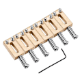 Miniatyrbilde 1 av 5: 6 stk./pakke Gitarbro-saler i solid messing Messingsaler Erstatninger 10,5 mm Silver
