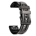 Miniatyrbild 3 av 5: Stjärnklar Himmel Grå Silikonläder Klockarmband kompatibelt med Garmin Fenix 7