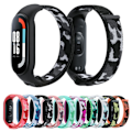 Miniatyrbillede 3 af 5: Lyseblå Camouflage Vævet Rem kompatibel med Xiaomi Mi Band 5/6/7 kompatibel med Xiaomi Mi Band 5/6/7