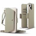 Fodral till iPhone 16 Lädertextur Matcha Grön Noz34473