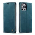 Etui til iPhone 16ProMax blått Flip Lommebok med Kortholder