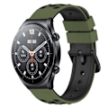 Miniatyrbilde 1 av 5: Tofarget silikonklokkereim kompatibel med Xiaomi MI Watch S1